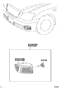 812110N010-LAMP UNIT, FOG LAMP, RH
