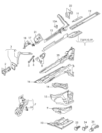 4F0810254B-BRACKET-ENGINE SUPP*