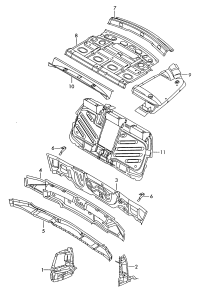 3BD813319-Bracket assy-tail lamp