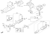 28610E5350-MUFFLER ASSY-FRT