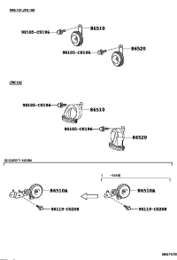 8651006170-HORN ASSY, HIGH PITCHED