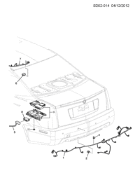 9050184-Sensor, parking assist warning