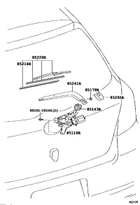 8514352020-GROMMET, REAR WIPER MOTOR