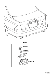 812700D020-LAMP ASSY, LICENSE PLATE