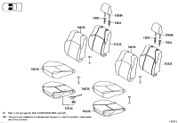 715510G050-PAD, FRONT SEAT BACK, RH(FOR SEPARATE TYPE)