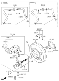 591103X000-BOOSTER ASSY, BRAKE