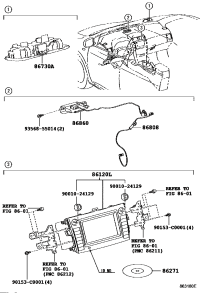 8680802040-Wire sub-assy, navigation antenna, no.1
