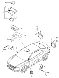 8T0907568A-Cont unit, for lane change assist system
