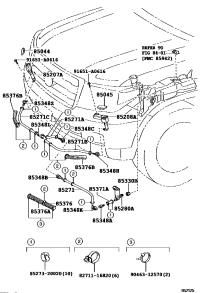 8504460110A2-NOZZLE SUB-ASSY, TYPE1 H/LAMP WASHER, RH