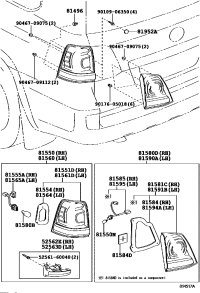 8155060820-LAMP ASSY, REAR COMBINATION, RH