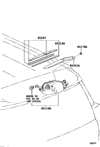 8524160150-ARM, REAR WIPER