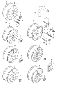 7L6601025B-Wheel rim-aluminium alloy