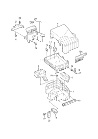 1K0937125A-Electrical unit, eng room center qtr * see photo qtr * *