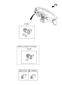 937002M8509P-SW ASSY-C/PAD LWR,LH