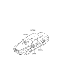 916100E040-WIRING ASSY-FR DR,ASSIST