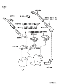 6297350010-Duct, air, roof side no.2, rh/lh