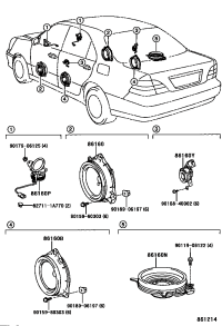 8616050190-SPEAKER ASSY, STEREO COMPONENT, REAR