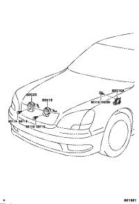8651050190-HORN ASSY, HIGH PITCHED