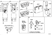 8553060140-SOCKET ASSY, POWER OUTLET, CENTER