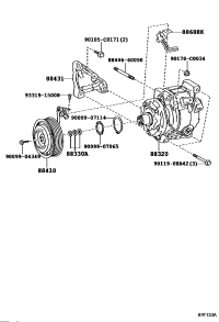 884310G010-BRACKET, COMPRESSOR MOUNTING, NO.1