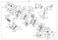 972743F100-ACTUATOR-REAR A/CON MODE