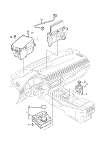 4M0919614B-Operating unit, multi-media system
