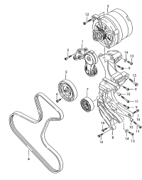 022145299E-BELT TENSIONER-Q7/10/TOUAREG