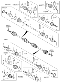 495952Z600-BOOT KIT-RR AXLE DS