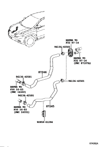 8724548C20-HOSE, HEATER WATER, INLET