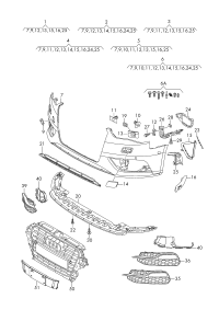 8V0807065F-COVER ASSY, PLASTIC