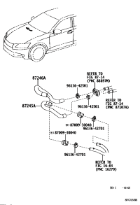 8724553180-HOSE, HEATER WATER, INLET A