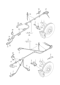8V0927902H-Harness, speed sensor