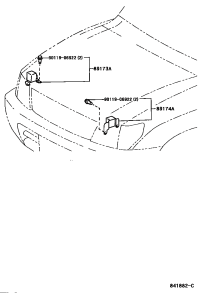8917369025-SENSOR, AIR BAG, FRONT, RH/LH