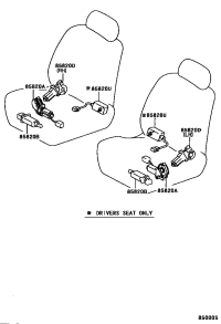 8582060080-MOTOR ASSY, POWER SEAT (FOR FRONT UP, DOWN)