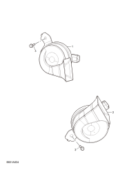 10238024-HORN ASSY, HIGH PITCHED