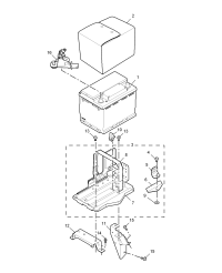 30000775-TRAY, BATTERY
