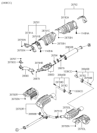 287000R400-PIPE-TAIL W/MUFFLER RH