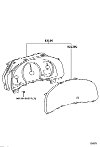 8380076031-METER ASSY, COMBINATION