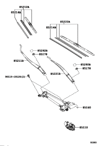 851100R040-MOTOR ASSY, WINDSHIELD WIPER