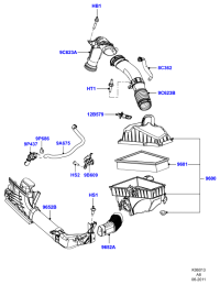 8V2112B579AA-SENSOR ASSY-WHEEL SPEED,LH