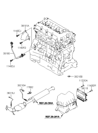 3921025150-Sensor assy-oxygen rr