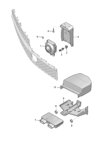 4W0907567A-SENSOR ASSY-DISTANCE