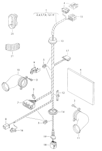 3BD971161C-Wiring harness-door