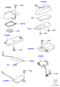 XUI500220PNP-ANTENNA ASSY