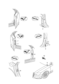 8W8010530-Label child safety lock label * pay attention to technology## * production information