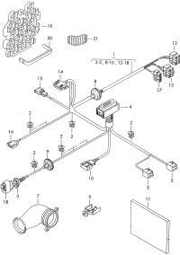 3B0971121G-Harness, door