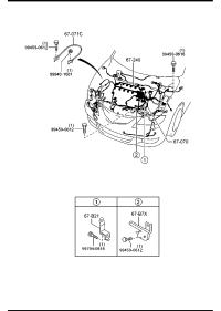 BHL667070-WIRE, ENGINE