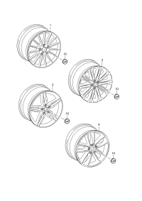 8W0601025AE-Wheel rim for winter tire colour code: