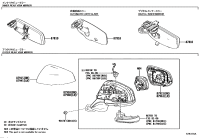 8791008290-MIRROR ASSY, OUTER REAR VIEW, RH