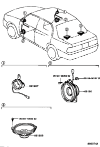 8616033330-SPEAKER ASSY, FRONT NO.1